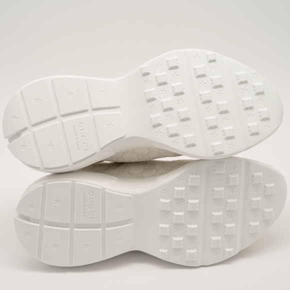 size 12.5G 13 US Gucci Rhyton White GG Print Sneakers Leather - Picture 6 of 13